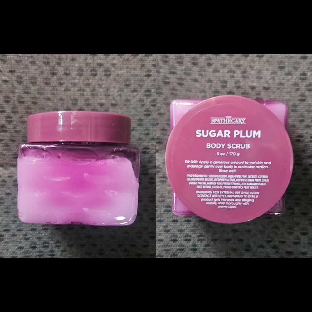The Spathecary Sugar Plum Body Scrub 6oz BNIB